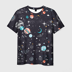 Мужская футболка Загадочный космос