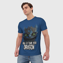 Футболка мужская How to train your dragon, цвет: 3D-принт — фото 2