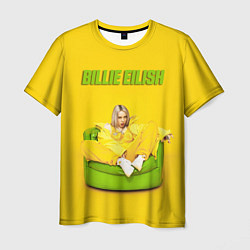 Мужская футболка Billie Eilish: Yellow Mood