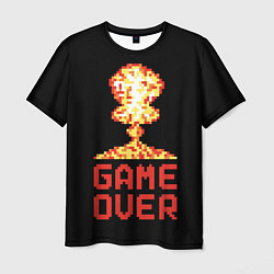 Мужская футболка Game over - atomic explosion