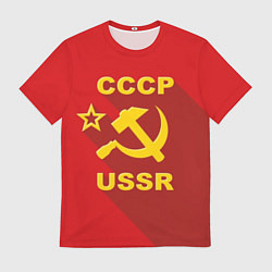 Мужская футболка СССР - серп молот