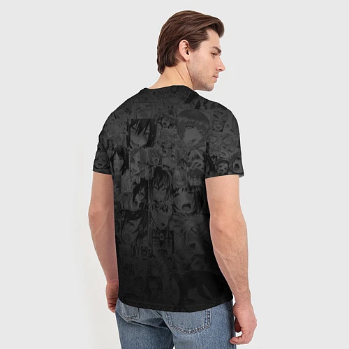 Мужская футболка PORNHUB AHEGAO / 3D-принт – фото 4