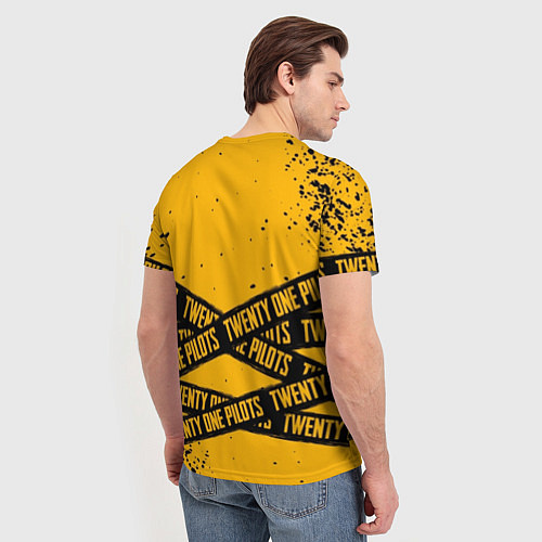 Мужская футболка 21 Pilots: Yellow Levitate / 3D-принт – фото 4