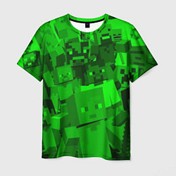 Мужская футболка Minecraft game characters