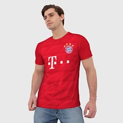 Футболка мужская FC Bayern: Home 19-20, цвет: 3D-принт — фото 2