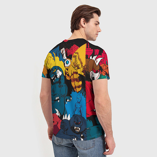 Мужская футболка Годзилла / 3D-принт – фото 4