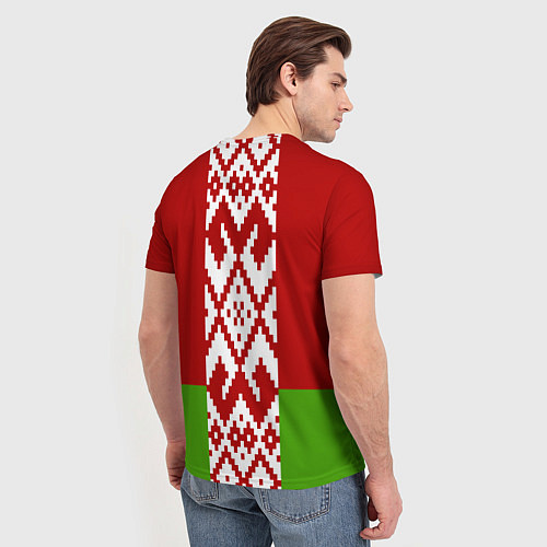 Мужская футболка Беларусь флаг / 3D-принт – фото 4