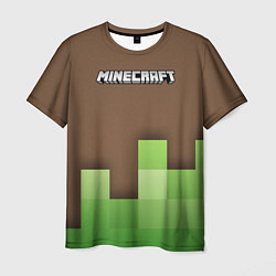 Футболка мужская Minecraft - Логотип, цвет: 3D-принт