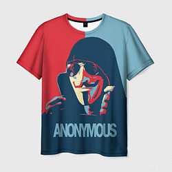 Мужская футболка Anonymous поп арт мем