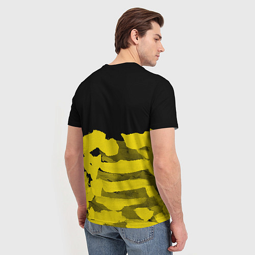 Мужская футболка Cyberpunk 2077: Black & Yellow / 3D-принт – фото 4