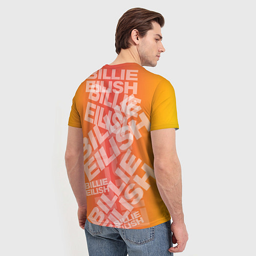 Мужская футболка Billie Eilish: Yellow Mood / 3D-принт – фото 4
