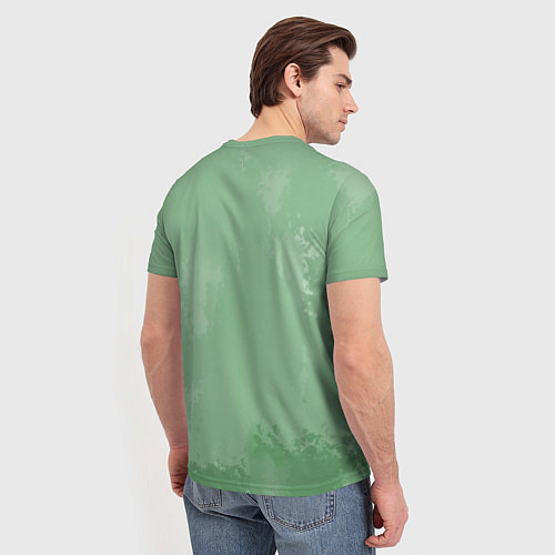 Мужская футболка Billie Eilish: Green Motive / 3D-принт – фото 4
