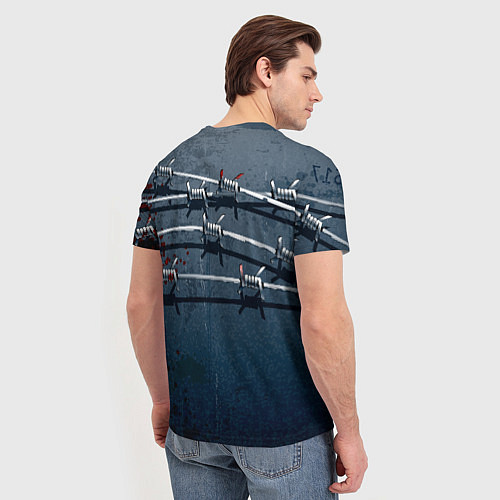 Мужская футболка Колючая цепь / 3D-принт – фото 4