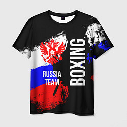 Мужская футболка Boxing Russia Team и герб РФ