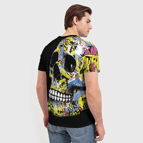 Мужская футболка Graffiti - Skull / 3D-принт – фото 4