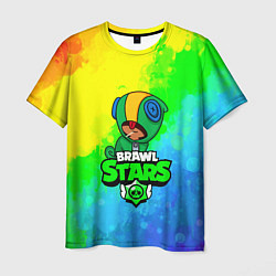 Футболка мужская BRAWL STARS LEON, цвет: 3D-принт