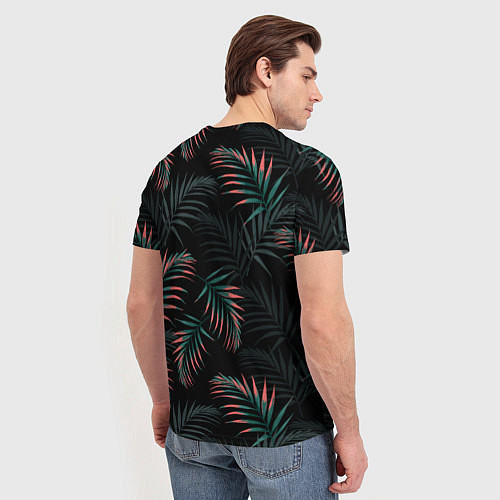 Мужская футболка Листья пальмы / 3D-принт – фото 4