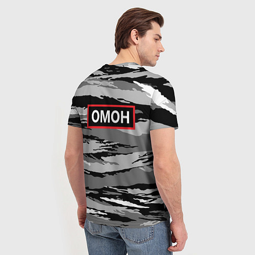 Мужская футболка ОМОН / 3D-принт – фото 4