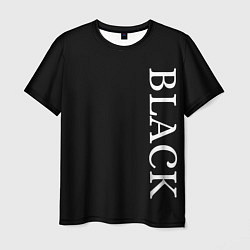 Мужская футболка Чёрная футболка с текстом