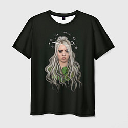 Мужская футболка Billie Eilish Black Art