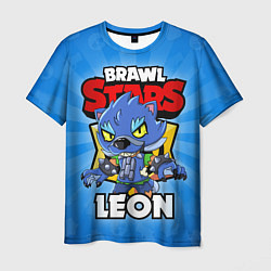 Футболка мужская BRAWL STARS WEREWOLF LEON, цвет: 3D-принт