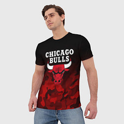 Футболка мужская CHICAGO BULLS, цвет: 3D-принт — фото 2