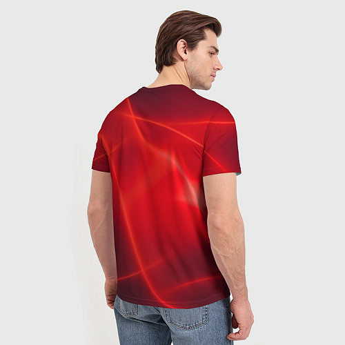 Мужская футболка Плавные Линии / 3D-принт – фото 4