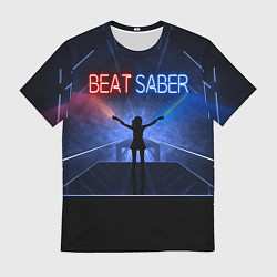 Мужская футболка Beat Saber