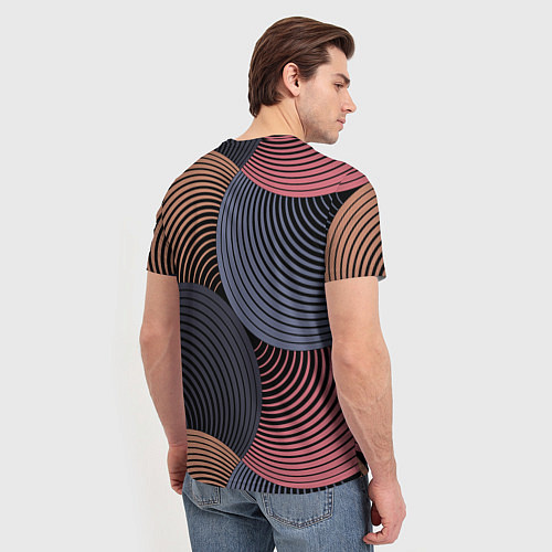 Мужская футболка Абстрактный узор / 3D-принт – фото 4