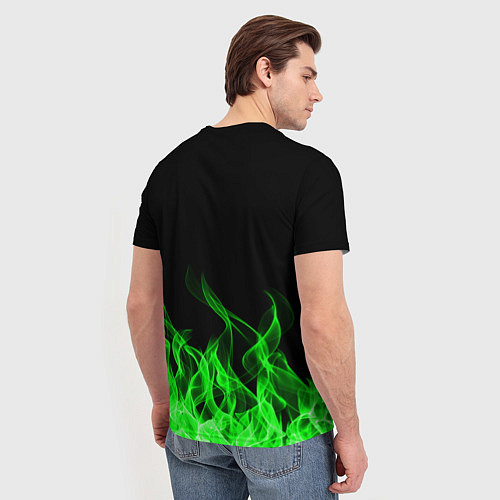 Мужская футболка MINECRAFT FIRE / 3D-принт – фото 4