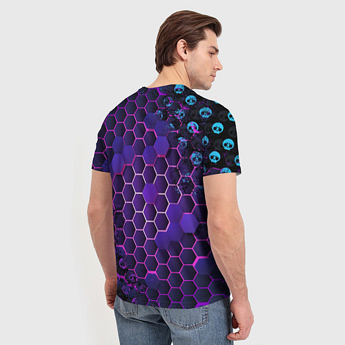 Мужская футболка Brawl Stars LEON / 3D-принт – фото 4