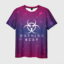 Мужская футболка Warning NCoV
