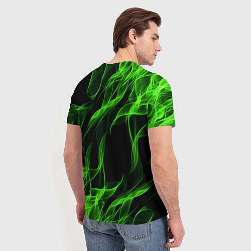 Мужская футболка TOXIC FLAME / 3D-принт – фото 4