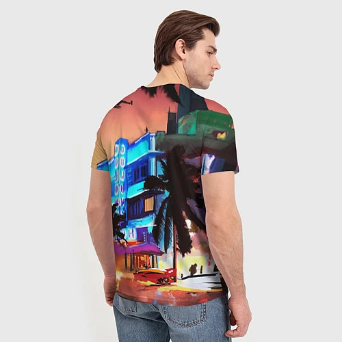 Мужская футболка GTA: VICE CITY / 3D-принт – фото 4