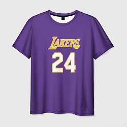 Футболка мужская Los Angeles Lakers Kobe Brya цвета 3D-принт — фото 1
