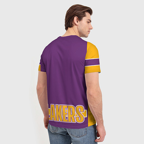 Мужская футболка Los Angeles Lakers / 3D-принт – фото 4