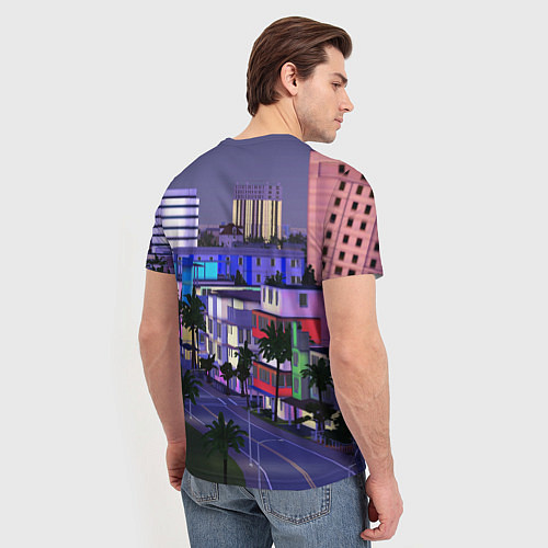 Мужская футболка Grand Theft Auto Vice City / 3D-принт – фото 4
