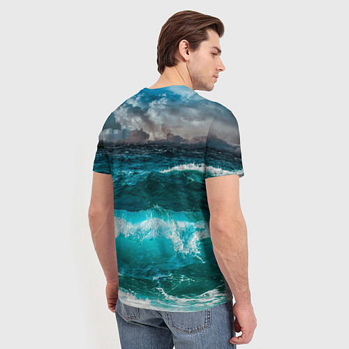Мужская футболка Морской Кошак / 3D-принт – фото 4