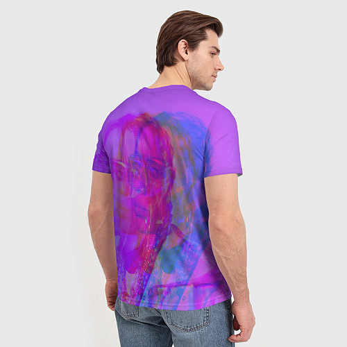 Мужская футболка Billie Glitch Пастель / 3D-принт – фото 4