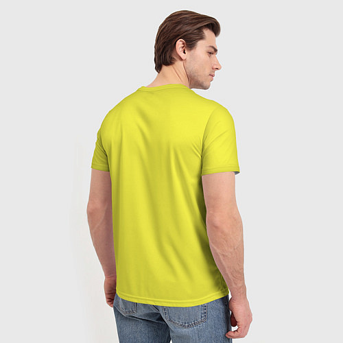 Мужская футболка Billie Yellow and Red / 3D-принт – фото 4