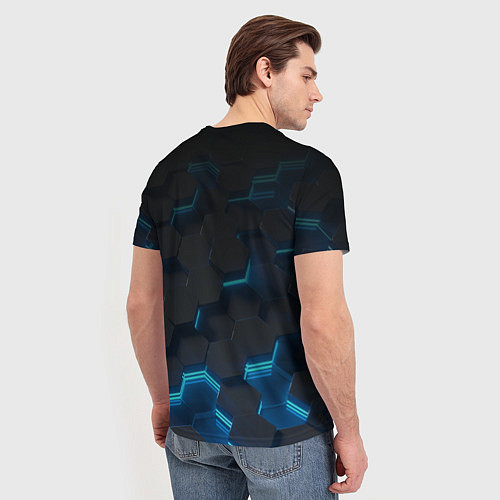 Мужская футболка Roblox Neon Hex / 3D-принт – фото 4