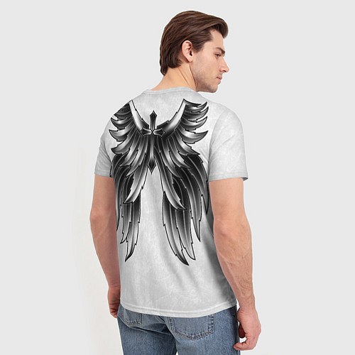 Мужская футболка Tony Ferguson крылья на спине / 3D-принт – фото 4