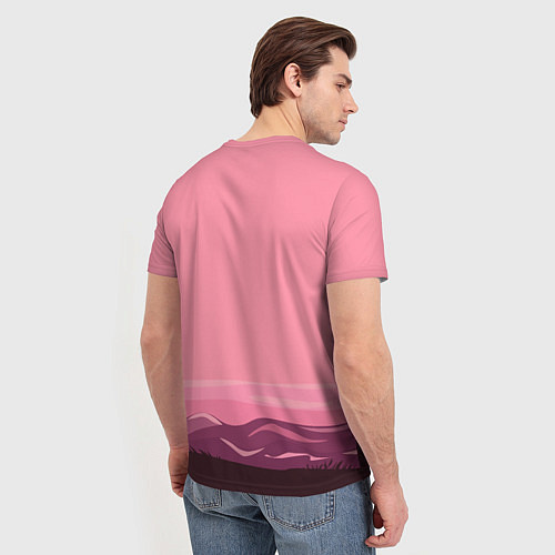 Мужская футболка Фламинго / 3D-принт – фото 4