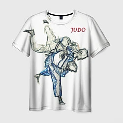 Мужская футболка Борьба Дзюдо