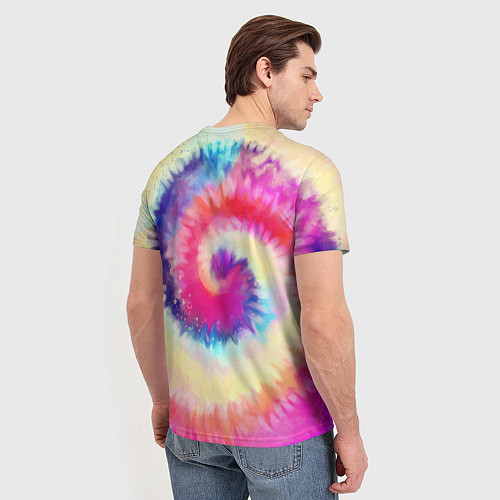 Мужская футболка Tie Dye vortex / 3D-принт – фото 4