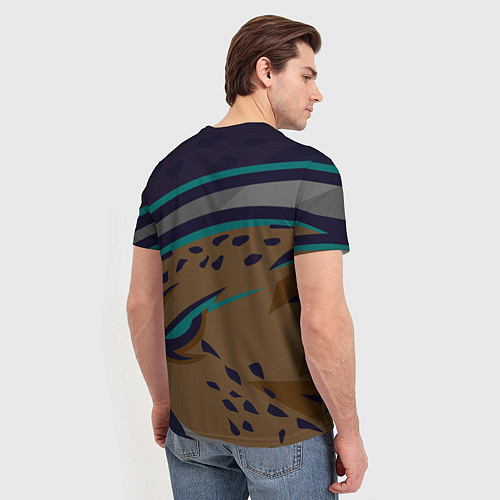 Мужская футболка Форма Cheetah / 3D-принт – фото 4