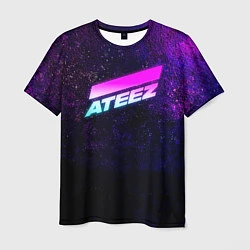 Мужская футболка ATEEZ neon
