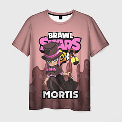 Футболка мужская BRAWL STARS MORTIS, цвет: 3D-принт