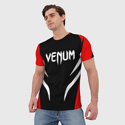 Футболка мужская Venum спина, цвет: 3D-принт — фото 2