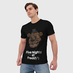 Футболка мужская FIVE NIGHTS AT FREDDYS, цвет: 3D-принт — фото 2